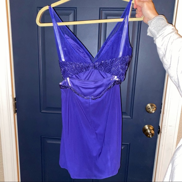 rachel allan two-piece purple homecoming formal dress - Picture 5 of 11